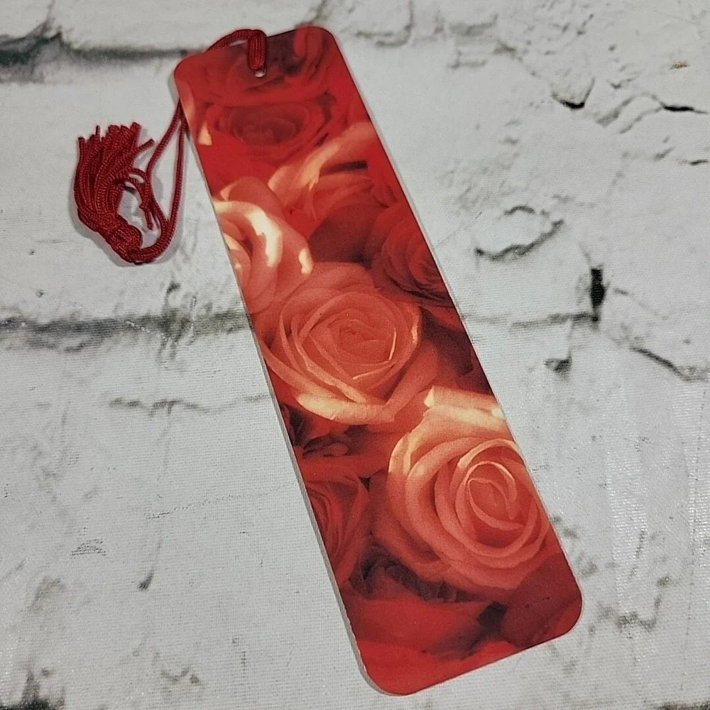 Vintage Collectible‎ Tassel Bookmarks Lot of 3 Floral Romantic